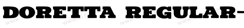 Doretta Regular字体转换